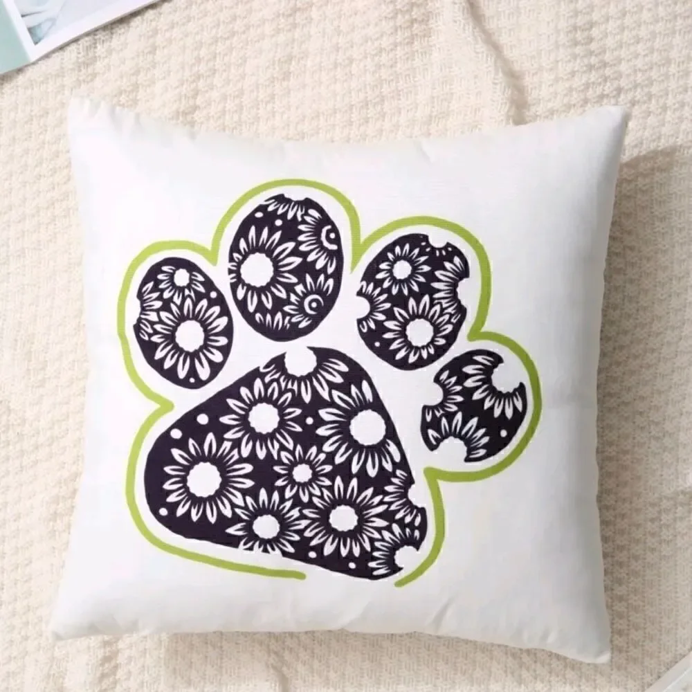 Paw Design Accent Pillow Covers Pillowcase - Picture 4 of 4